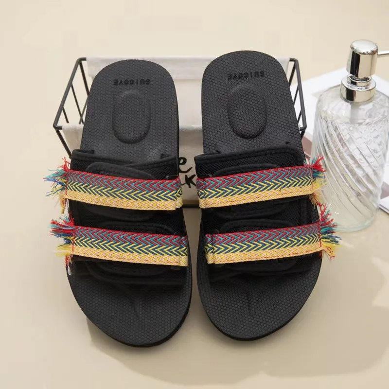 Hommes pantoufles décontractées mode intérieur extérieur plage femmes sandales blanches augmenter la hauteur bout rond antidérapant unisexe Zapatos Hombre
