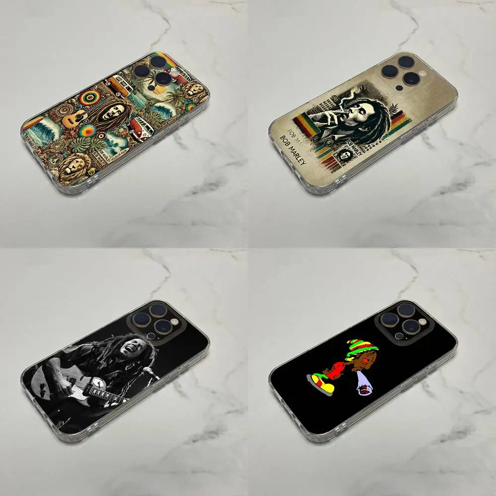 

Bob Jamaican Singer M-Marley Phone Case For iPhone 16,15,14,13,12,11 Plus,Pro,Max,XR,XS,Plus,E,SE4,Mini Transparent Shell