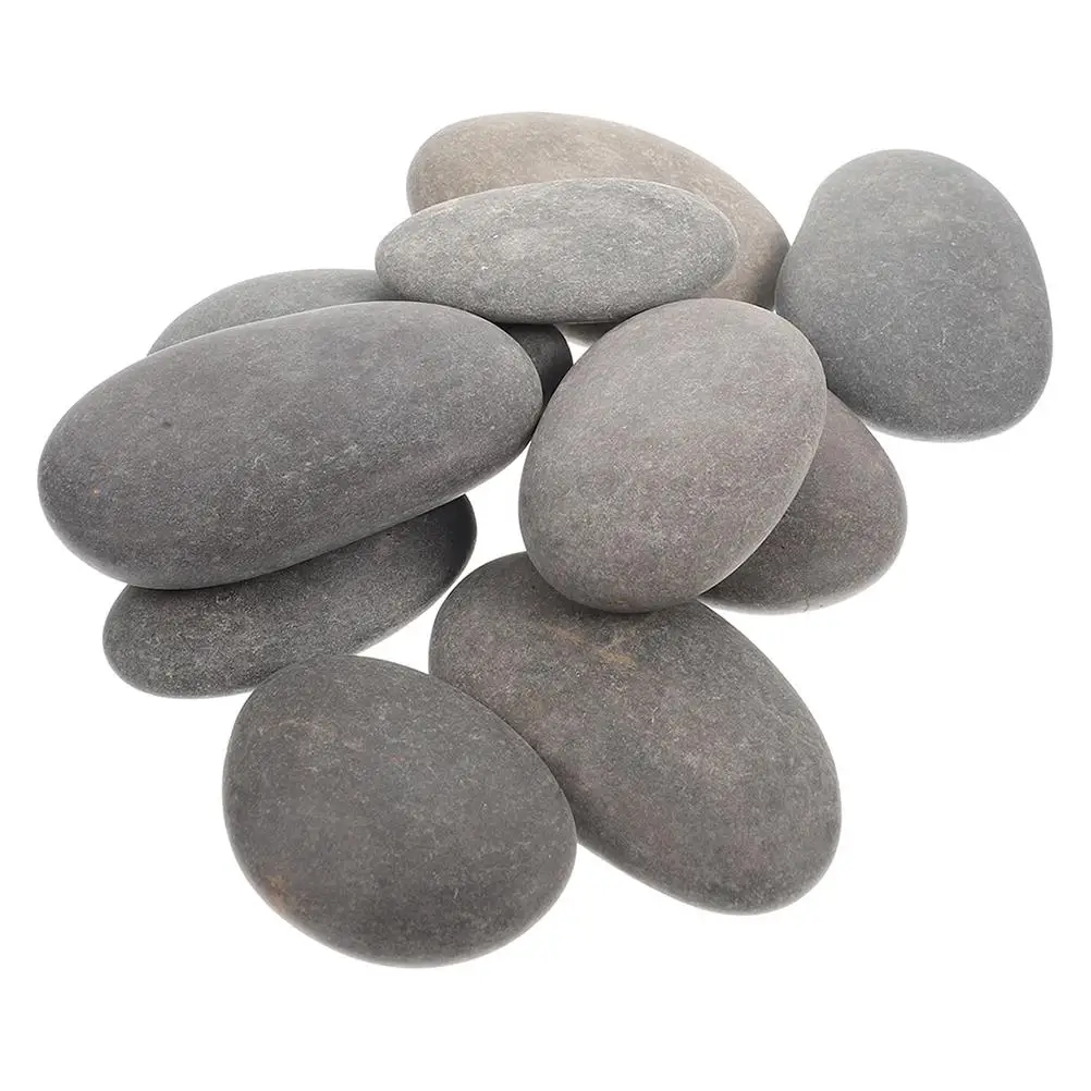 

10 Pcs Children Hand Painted Stones Creative Supplies Polished Smooth Crafts River Rocks Fish Tank Landscape Bulk