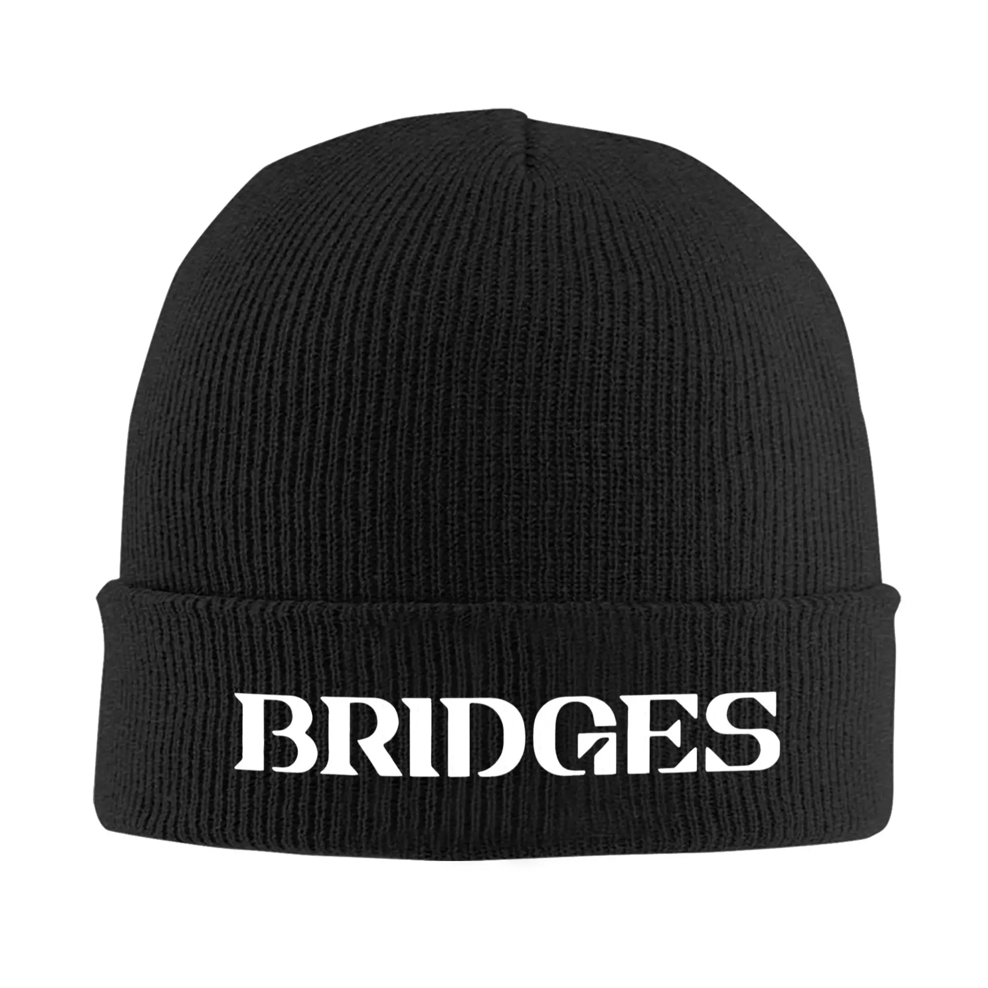 الجسور الموت تجديل شعار بونيه القبعات قبعات صغيرة الربيع نمط متماسكة قبعة الشارع Y2K الرجال النساء الهبي قبعة دافئة #1