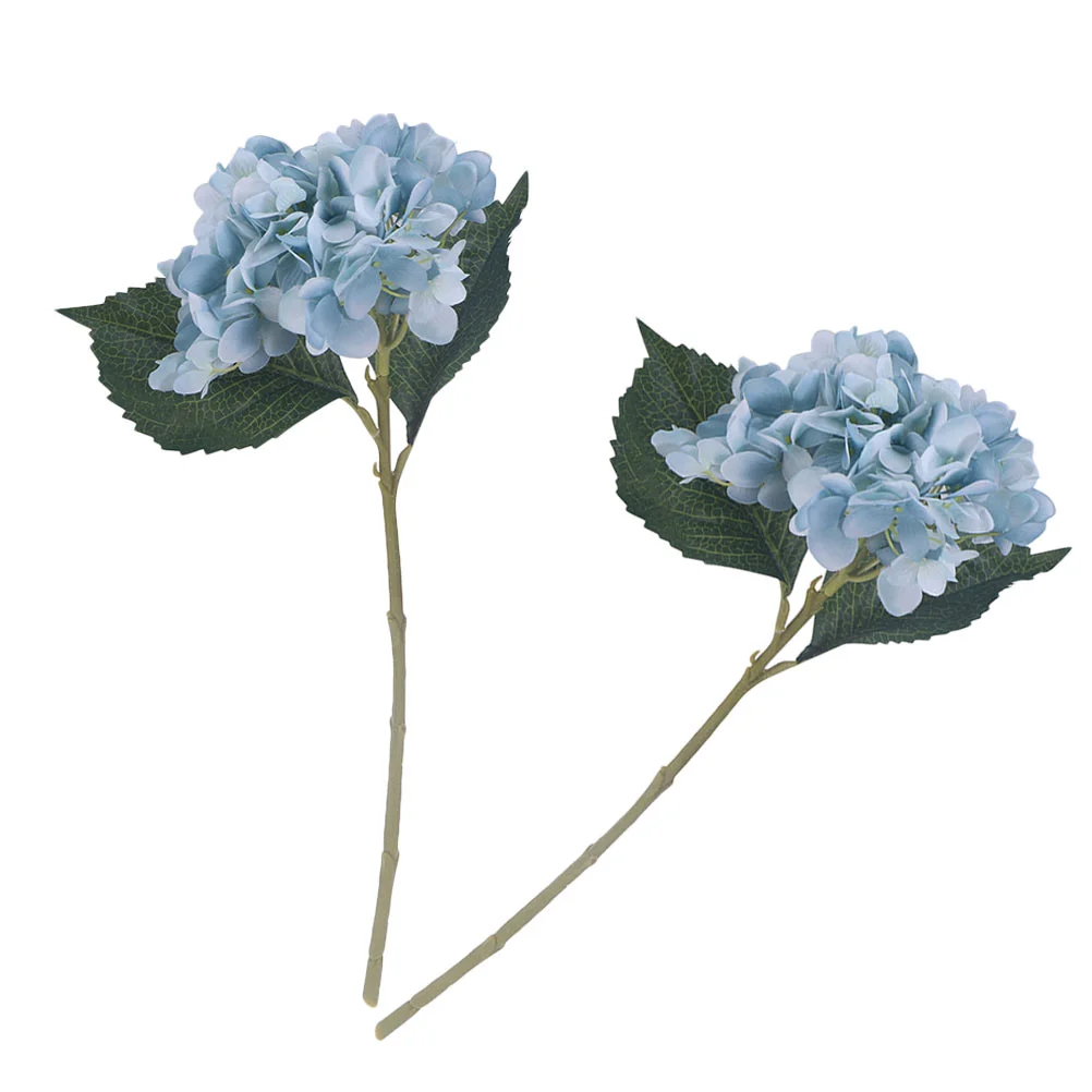 

2 Pcs Simulation Big Hydrangea Wedding Prop Decoration Household Adornment Simulated Bouquet Imitated Spring Furnishing