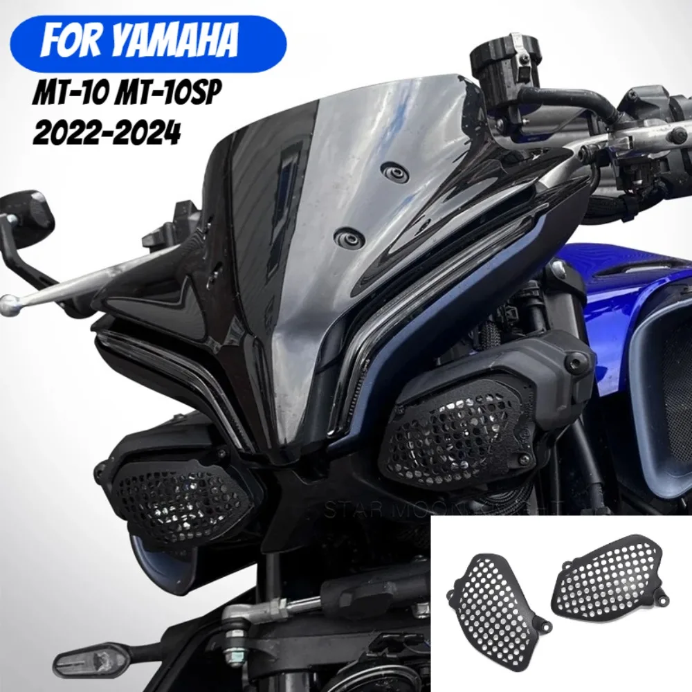 Für Yamaha MT-10 SP MT10 2022-2024 Zubehör Untere Scheinwerfer Schutz Nebel Hilfs Position Drehen Licht Grille Schutz Abdeckung