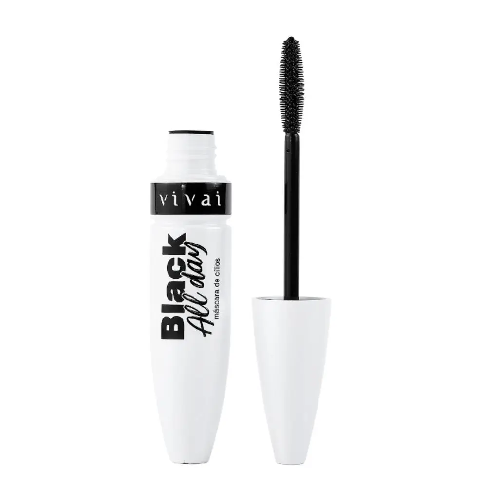 Máscara para Cílios Black All Day Volume e Definição Vivai