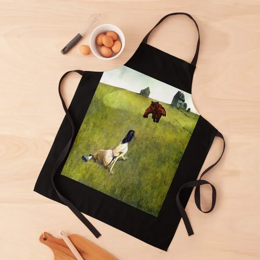 

Famous American Artist: Andrew Wyeth - Christina's World (Altered) 1948 Apron beauty master women's work Kitchen Chef Apron