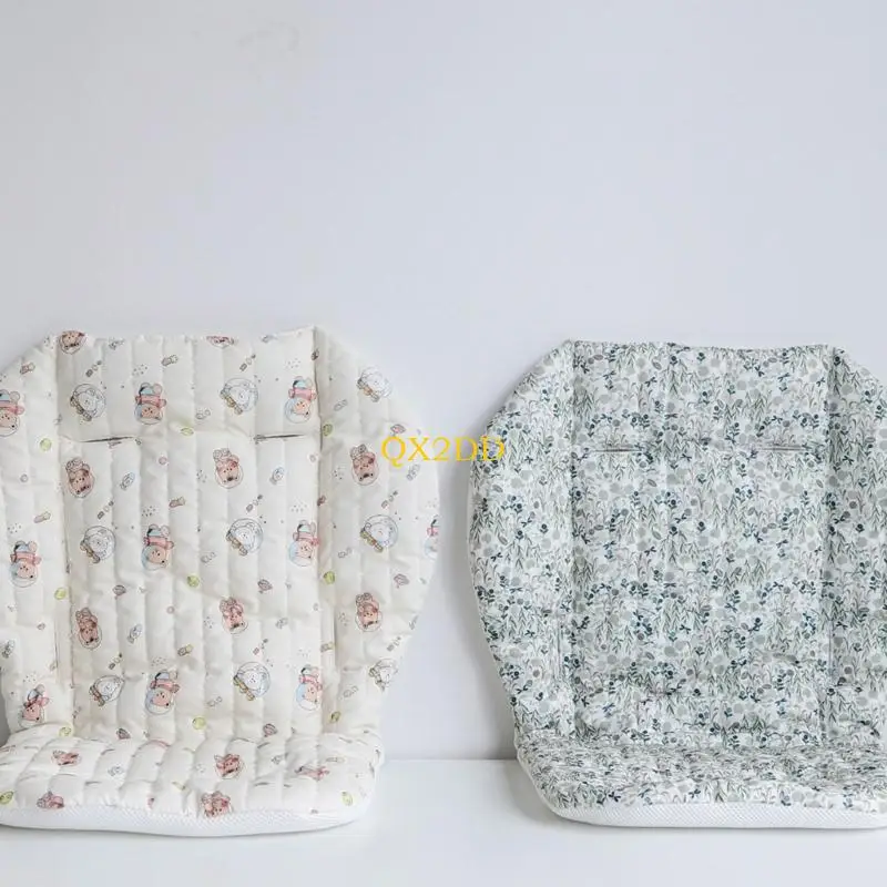 QX2D Multipurpose Infant Strollers Insert Soft Fabric Nonslip Cushion Machine Washable for Travel Support