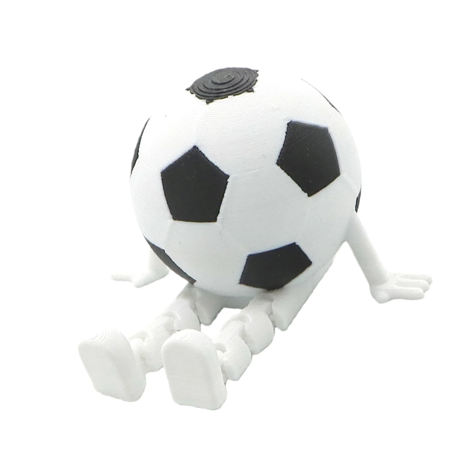 Sports Ball Buddies 3D Printed Cute Desk Balls Decor Movable Arms & Legs Multi-Use for Boys Girls Adults Student Home Office Use
