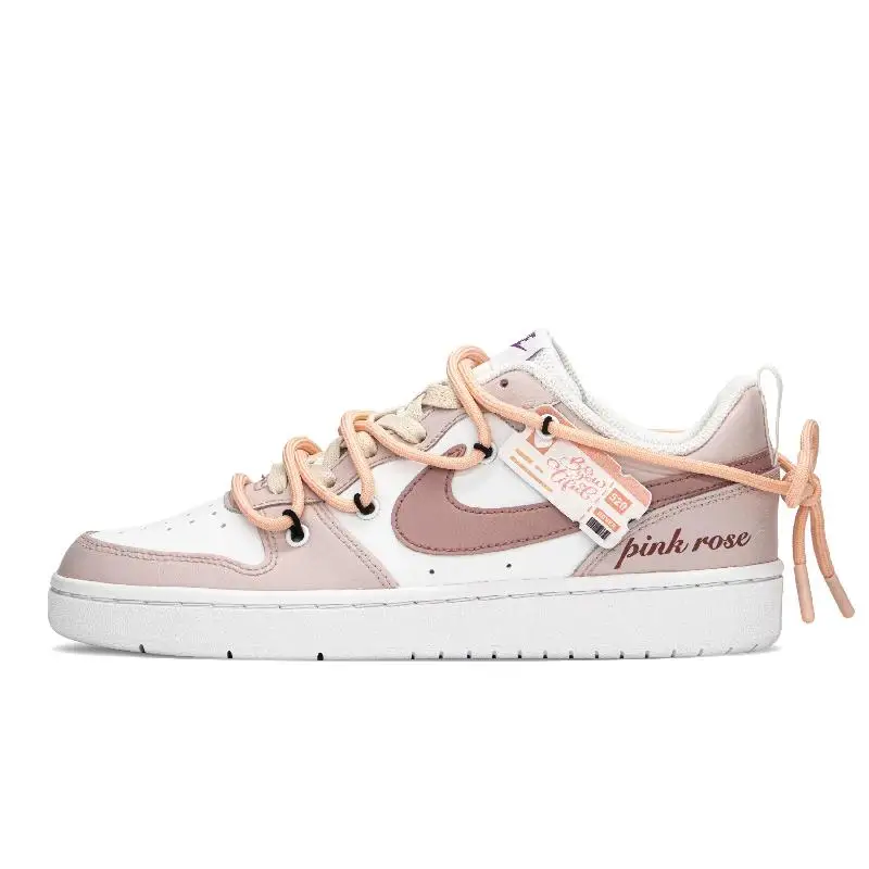 【Personalizar】Nike Court Borough Series Sapatos de skate Tênis femininos DQ5979-100