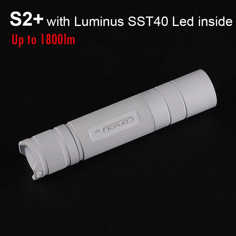 

Convoy MAO S2 Plus SST40 Flashlight Linterna Led High Powerful 18650 Flash Light 1800lm Camping Fishing Work Light Latarka