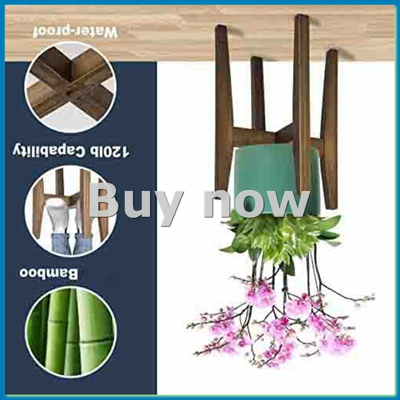 Plant Stand Adjustable Modern Indoor Plants Stands Corner Flower Holder for Indoor Outdoor Fits 18 to 30CM Pots-A14I