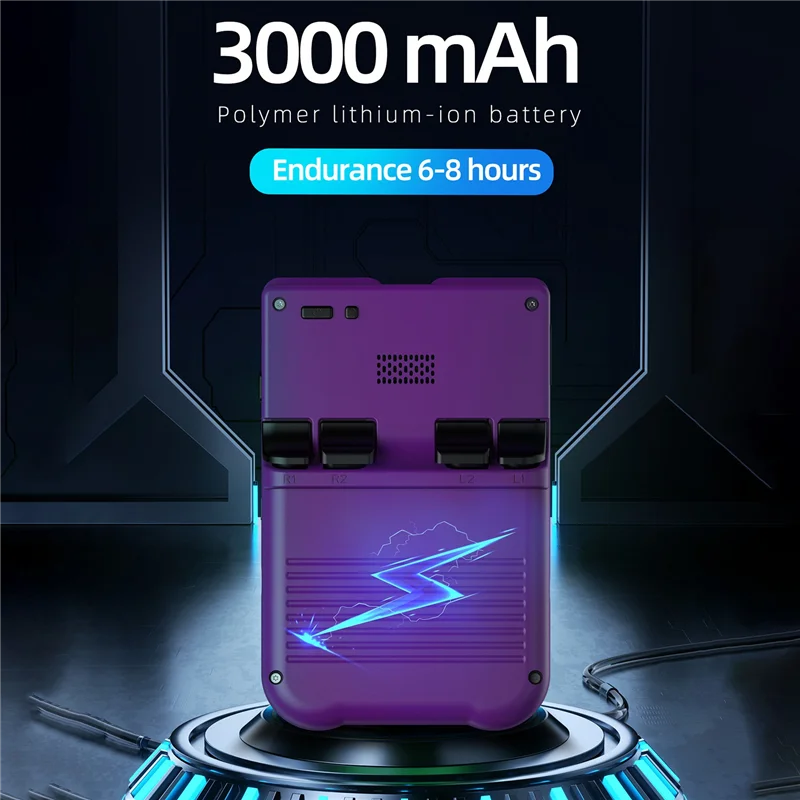 QWE-XU10 Game Console 3.5 Inch IPS Scherm 256G Arcade Retro Dual Joystick 3D Game Player RK3326S 64Bit 3000Mah