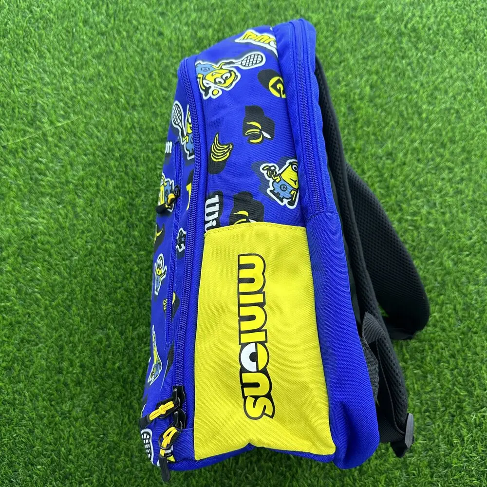 Wilson Minions Full Print Multi Large Capacity Tennis racket Equipment Storage Bag Large Capacity Double Shoulder Tennis Bag
