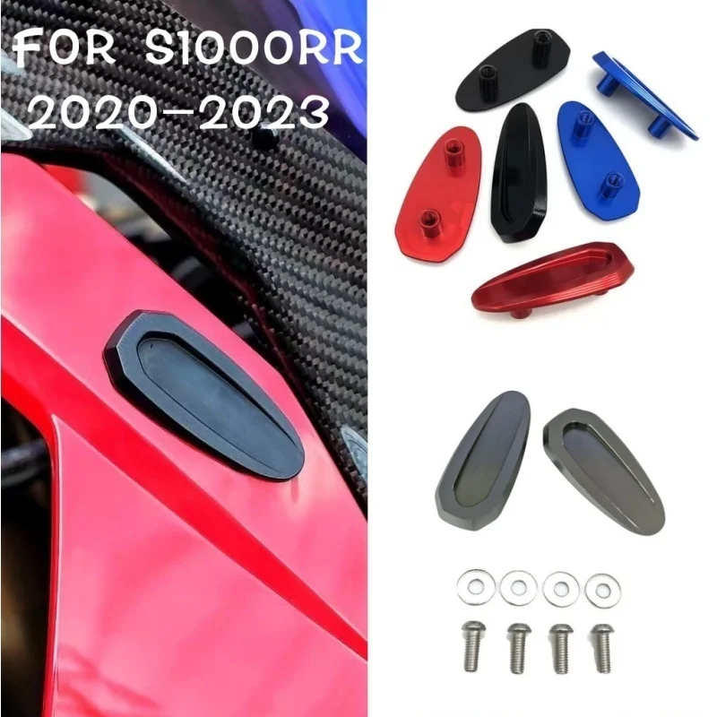 

For BMW S 1000 RR S1000RR 2020 2021 2022 2023 2024 Motorcycle rearview mirror hole cover windshield drive eliminator