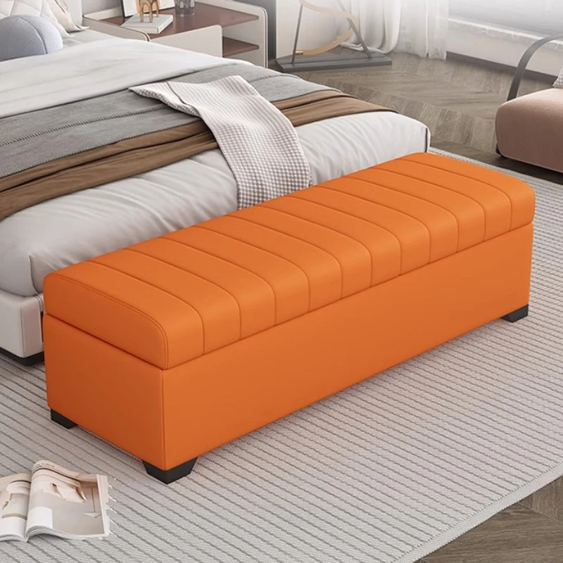 Luxury Storage Bench, Waterproof Shoe Stool, Large Ottoman Box, Heavy-Duty Armchair - Scratchproof, Multi-Use, High Capacity