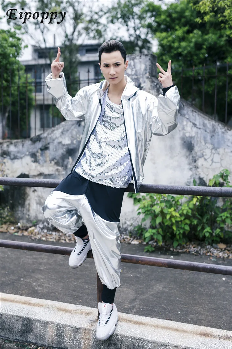 Baju dansa jalanan baju dansa anak-anak Modern Jazz dansa dewasa longgar lengan panjang pertunjukan gaun dansa