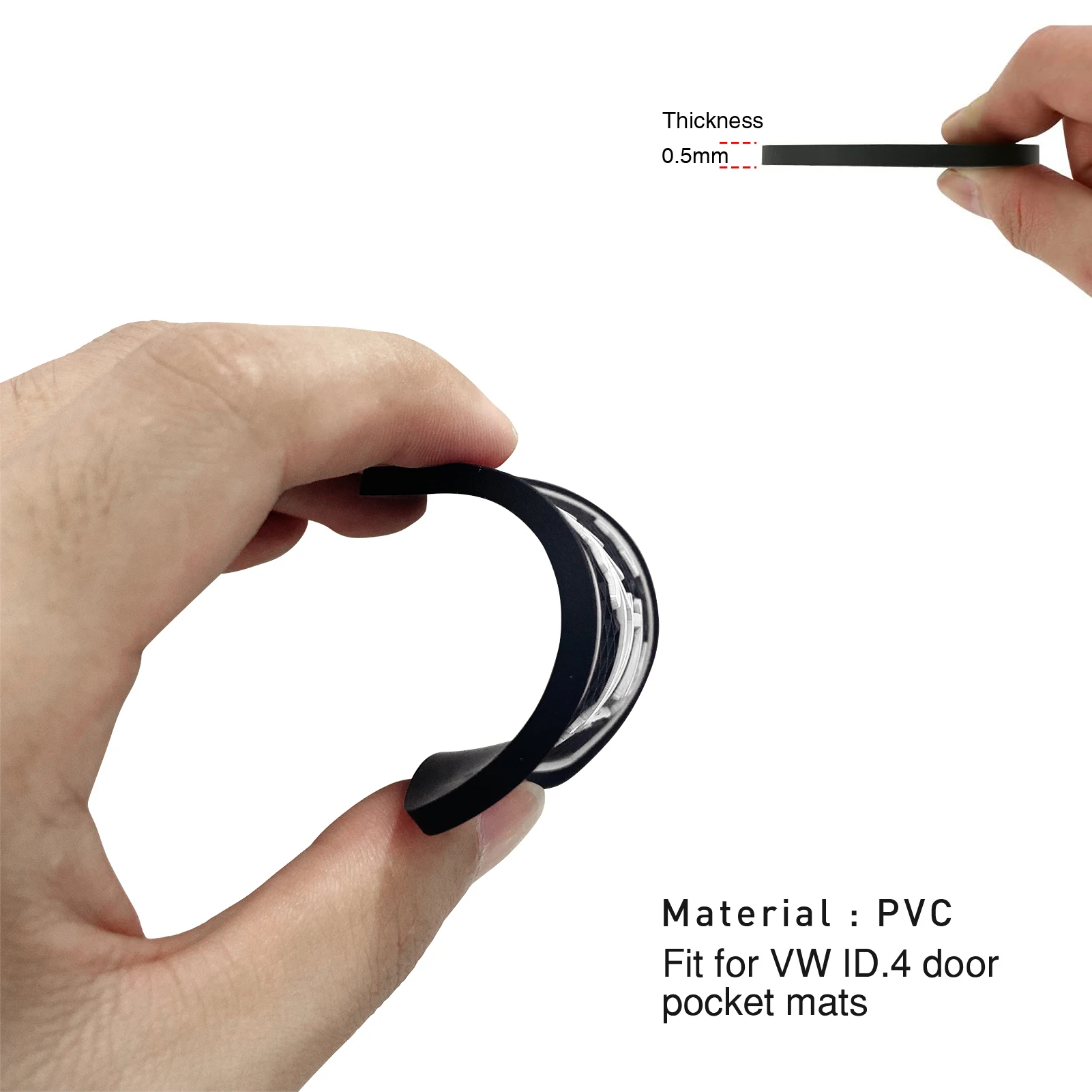 14 قطعة عدم الانزلاق كأس السيارة كوستر فتحة الوسادة لشركة فولكس فاجن Volkswagen ID.4 ID4 2021-2024 اكسسوارات المضادة للانزلاق حصيرة جيب حصيرة حامل الكأس الوسادة #6
