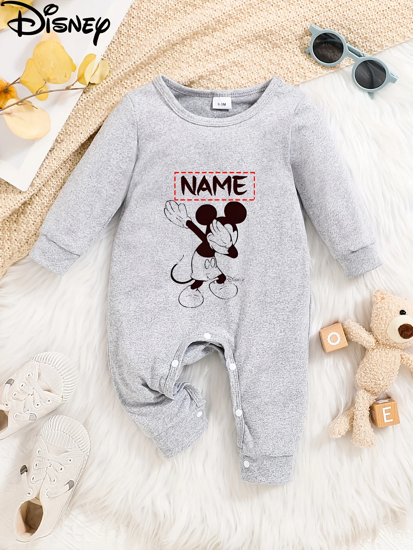 

【Официально авторизованный】 Детский комбинезон с Микки Маусом на заказ Диснея | Всесезонная одежда