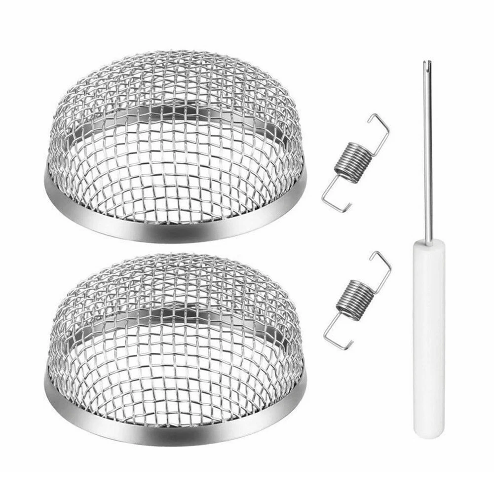 

2Pc RV Vent Covers with Stainless Steel Mesh for Furnace and Water Heater Protecting Vents from Flying Insects and Rodents
