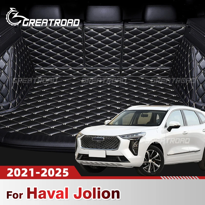 

Auto Full Coverage Trunk Mat For HAVAL jolion 2021-2025 24 Leather Car Boot Cover Pad Cargo Liner Interior Protector Accessories