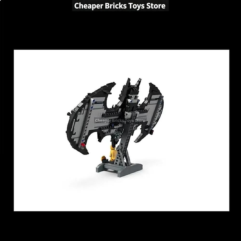 Nuevos bloques de construcción con diseño de la señal de Batman, 678 piezas, modelo de super-símbolo, regalo de cumpleaños para adultos, decoración para el hogar.