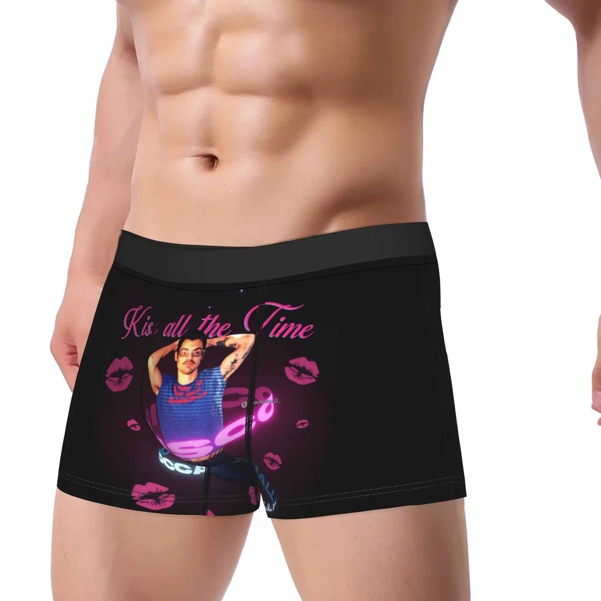 Singer H-Harrys S-Styles Kiss Al the Time Boxer Shorts  3D Pouch Underwear High Quality Design Boxer Underpants Plus Size