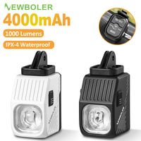 Bicycle Light 1000 Lumens 4000mAh High Brightness IPX4 Waterproof Bike Headlamp MTB Waterproof Cycling Lantern Bike Accessories
