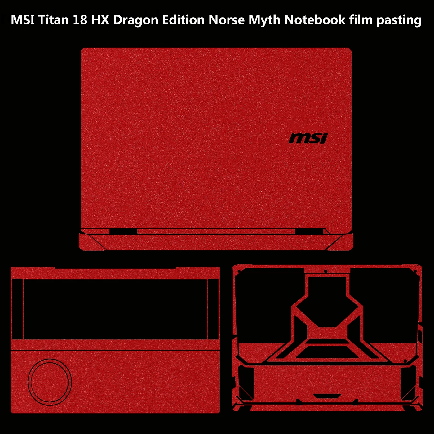 

Для MSI Titan 18 HX Dragon Edition Norse Myth наклейка для ноутбука 18-дюймовая игровая защитная пленка для кожи