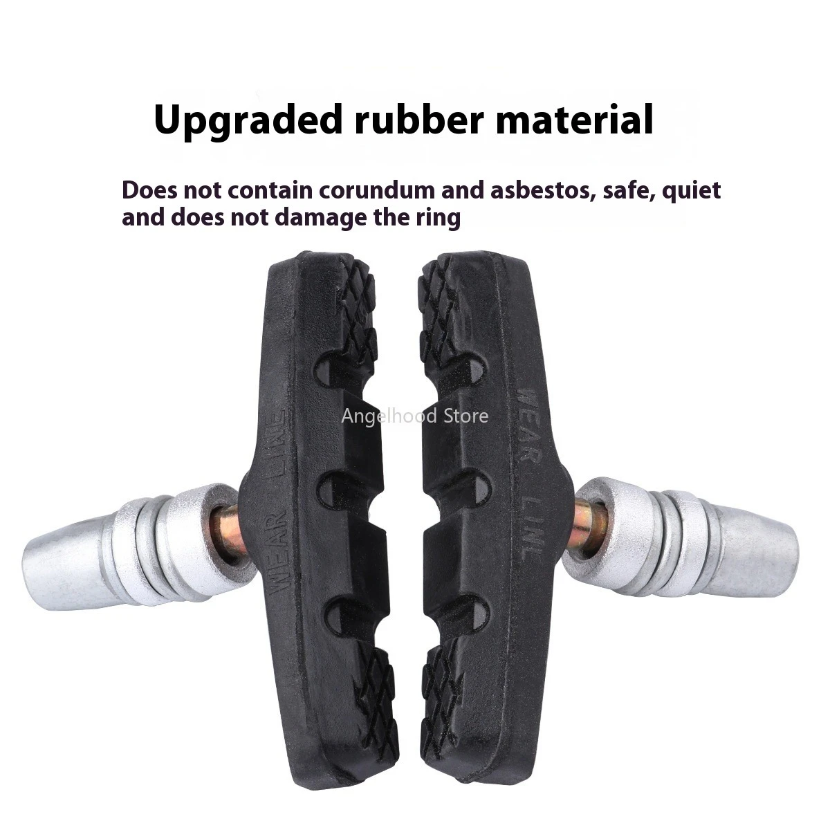 Универсальная пара велосипедов, черные резиновые нескользящие тормозные колодки, тормозные колодки для шоссейного велосипеда, обувь 55 мм, 60 мм, 70 мм