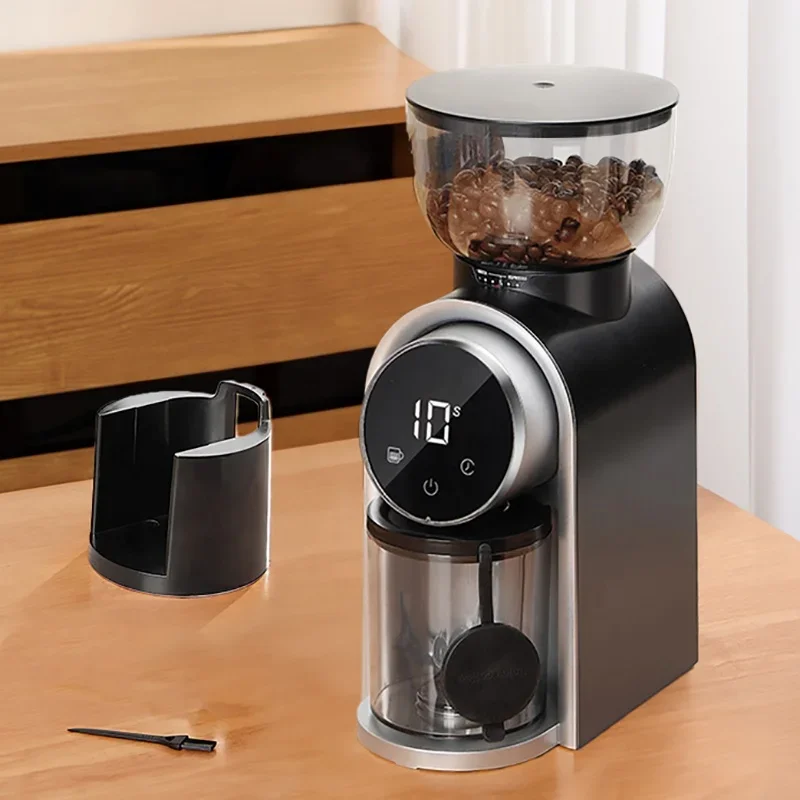 Professional Durable 25 Level Adjustable 420 Stainless Steel Conical Burr Espresso Electric Coffee Mill Bean Grinder