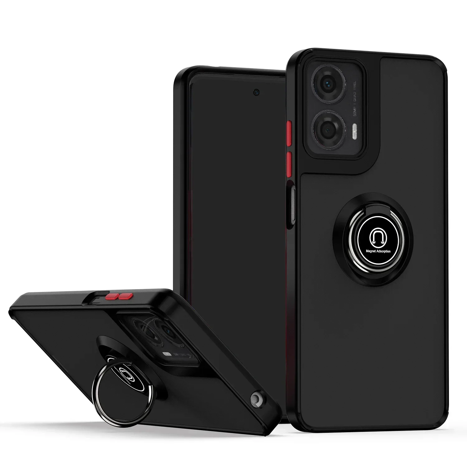 

Magnetic Ring Matte Phone Case for Motorola G200 G100 G84 G72 G71 G60 G54 G53 G52 G51 G50 G42 G41 G34 G32 G31 G30 G24 G23 G22 5G