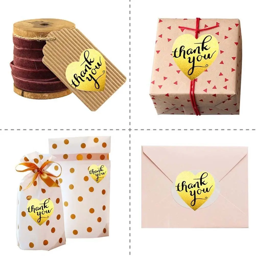 

500Pcs Cartoon Style Heart Stickers Roll Special Patterns Quality Adhesive Labels for Holiday Events Gift Wrapping Cards Boxes