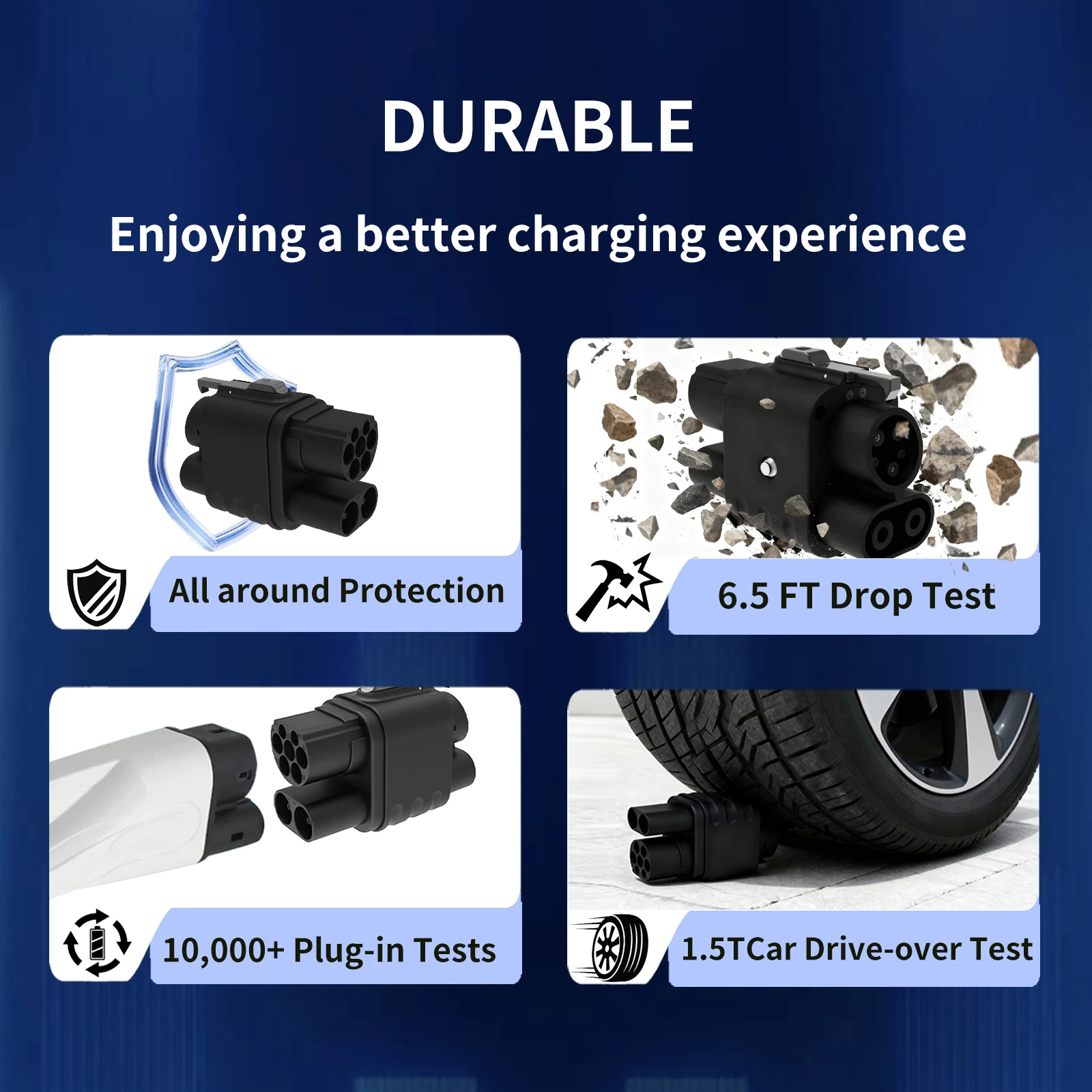 Adaptor SUSUTOO CCS2 ke CCS1 400A 400kW kompatibel CCS2 ke CCS1 Pengisi Daya Kendaraan Listrik DC+AC Adaptor Pengisian Cepat Ev DC 1000V