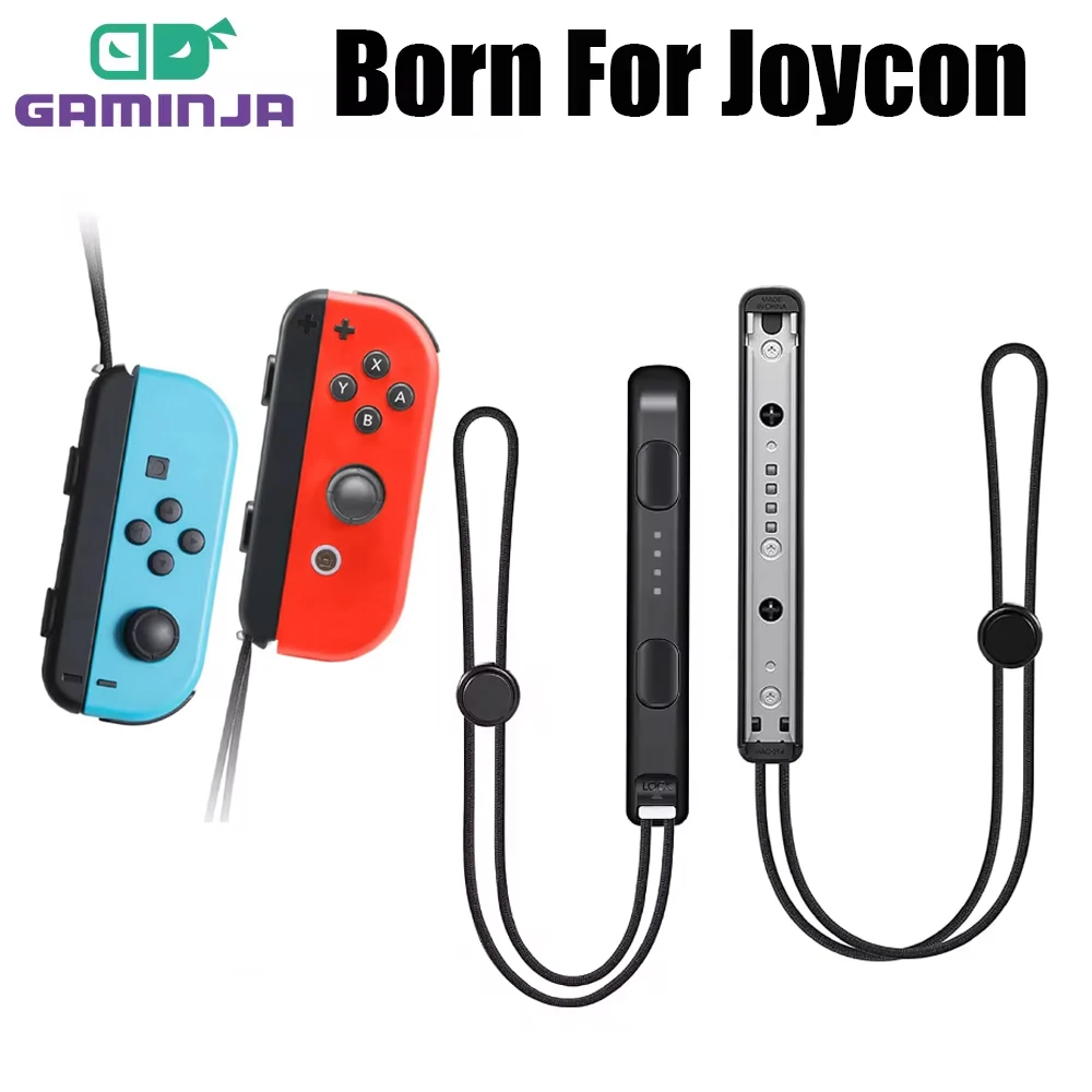 GAMINJA 2Pcs Gamepad Wrist Strap For Switch Joycon Replacement Joy Con Controller Wrist Strap Lanyard Built in aluminum alloy