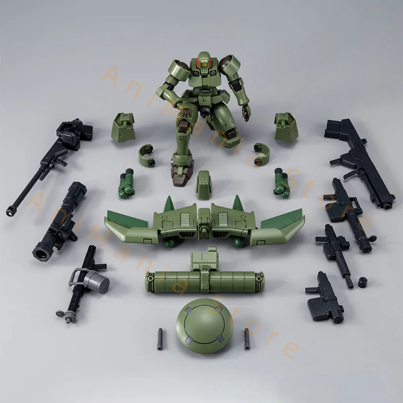Bandai en Stock HG 1/144 caja Original OZ-06MS LEO conjunto de armas completas Aninm figura de ensamblaje de acción completa modelo juguete regalos para niños SET