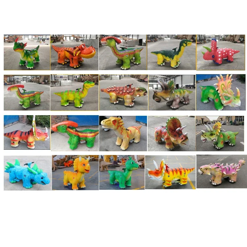Shopping Mall Playground Walking with Ride on Dinosaur Game Rides Popular Kids Dinosaur Ride Animal Mechanical Dinosaur Gua