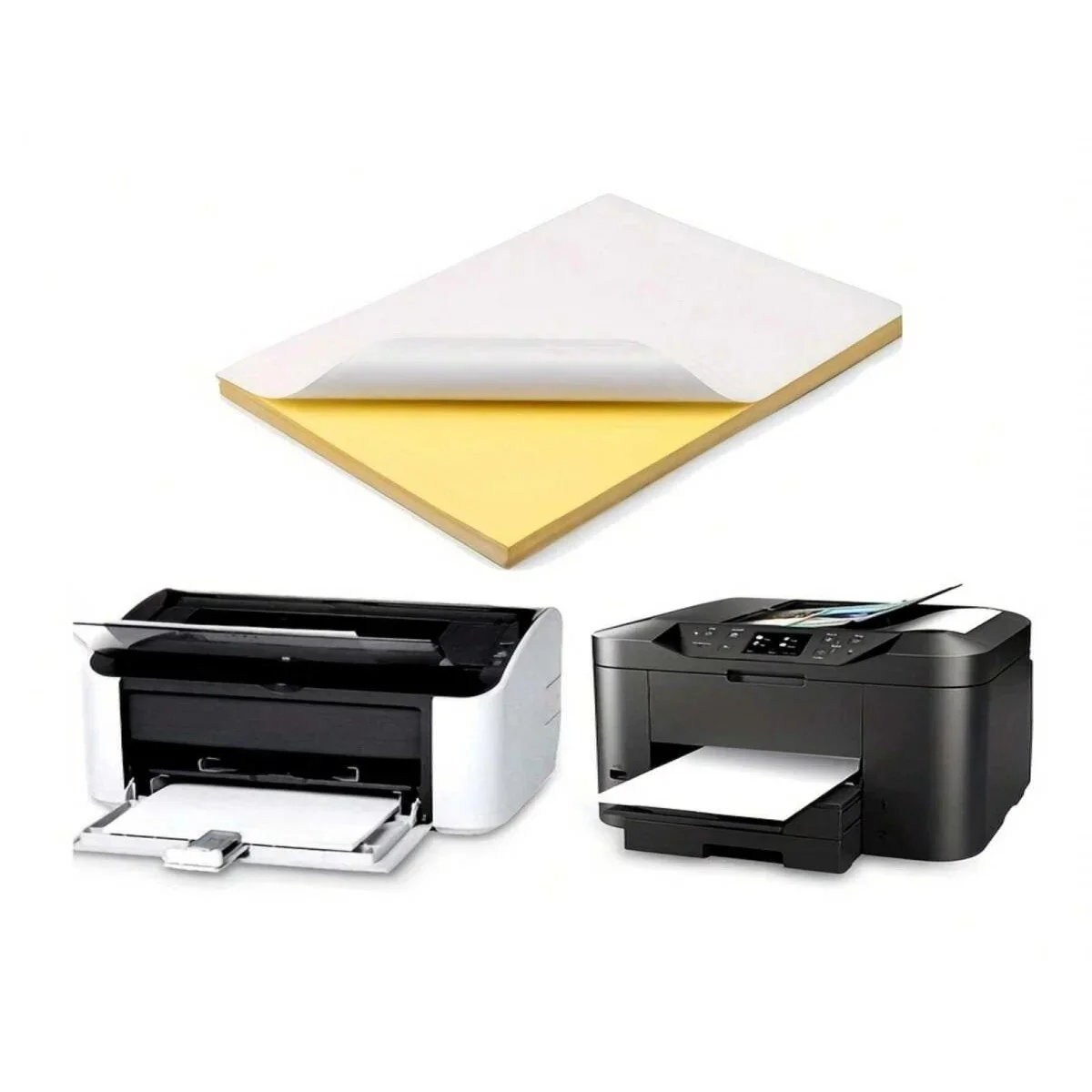 10pcs A4 self-adhesive label paper printable, suitable for inkjet printer and laser printer, bright white, quick-drying, sticker