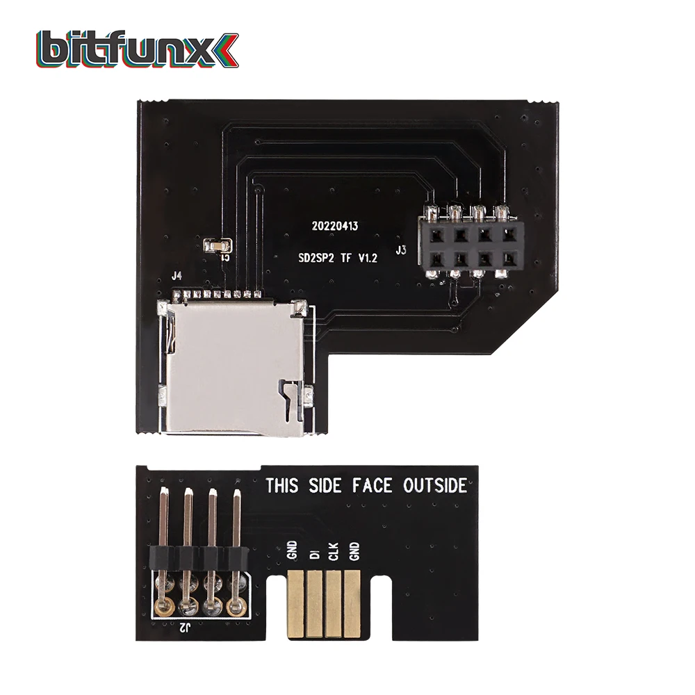 Bitfunx-SD2SP2 Pro Adaptador De Cartão SD, SDL Micro SD, Leitor De Cartão TF para Nintendo Gamecube NGC Porta Serial NTSC