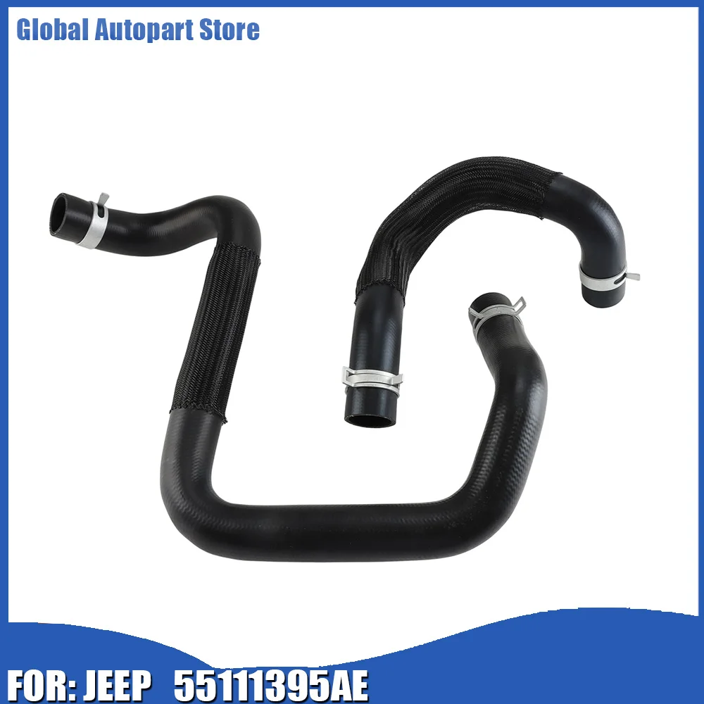 

2pcs Car Accessories Coolant Radiator Hose Pipe 55111395AE 55111394AC For JEEP WRANGLER 2012-2018
