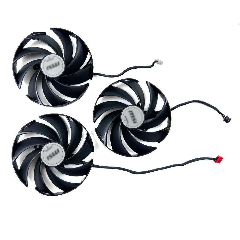 Replacement of graphics card fan 95mm 4pin PLD10020B12HH 0.65A For MSI RTX 5090D 5080 VENTUS 3X OC video card fans