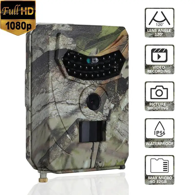 

PR100 Trail Camera 940nm Night Vision infrared LED Hunting Camera 12MP Waterproof Wildlife Video Camera Night photo traps