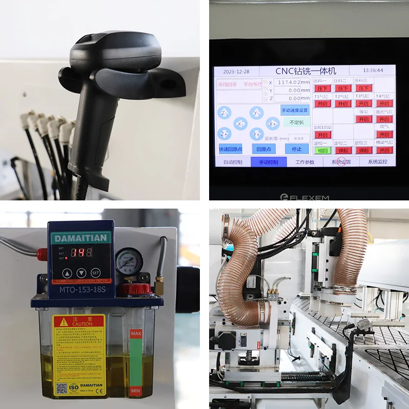 Four-process Handle-free Side Hole Drilling Machine Frame Handle Grooves Milling Processing Machine