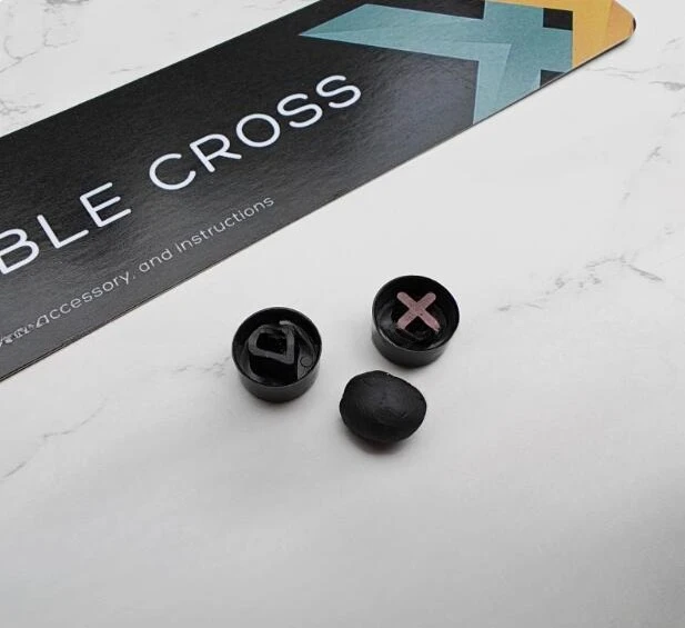 Double Cross (1 X Stamper + 1 Heart Stamper) Magic Tricks Ink Vanishes Magia Magician Close Up Illusions Gimmick Mentalism Prop