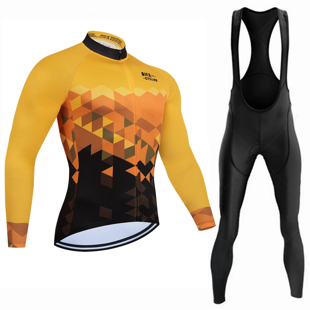 Blaues Radsport-Trikot-Set für Herren, Fahrrad-Oberteile, Frühling, Langarm-Bekleidung, Ciclismo, MTB-Fahrradbekleidung, Sommer-Outdoor-Radsport-Set – Detail 3