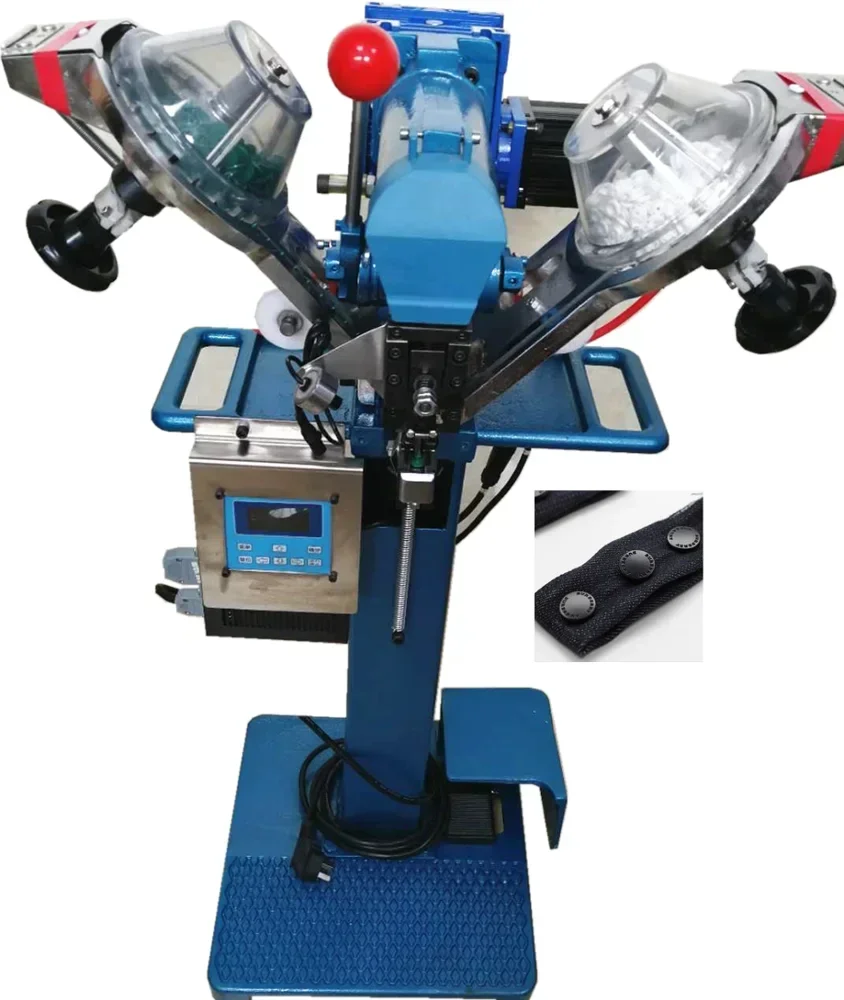 Clothing Raincoat Leather Bag Plastic Snap Button Hole Stitch Attaching Machine Industrial Eyelet Button Hole Sewing Machine