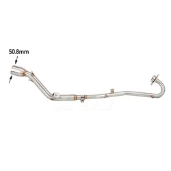 For Suzuki DR 125 2008 2009 2010 2011 2012 2013 2014 2015 DR125 DR125SM DR 125 SM E Motorcycle Exhaust Middle Link Pipe