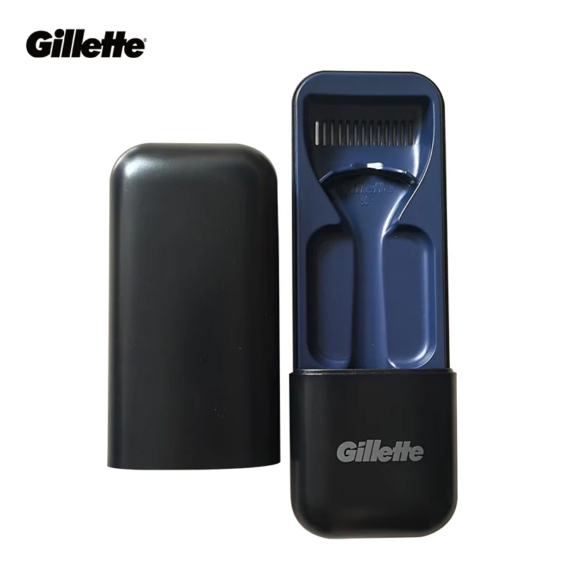 Gillette Brand Black Razor Case Magnetic Travel Case Compatible with Fusion/Magnetic/Match/Vector 3 Series