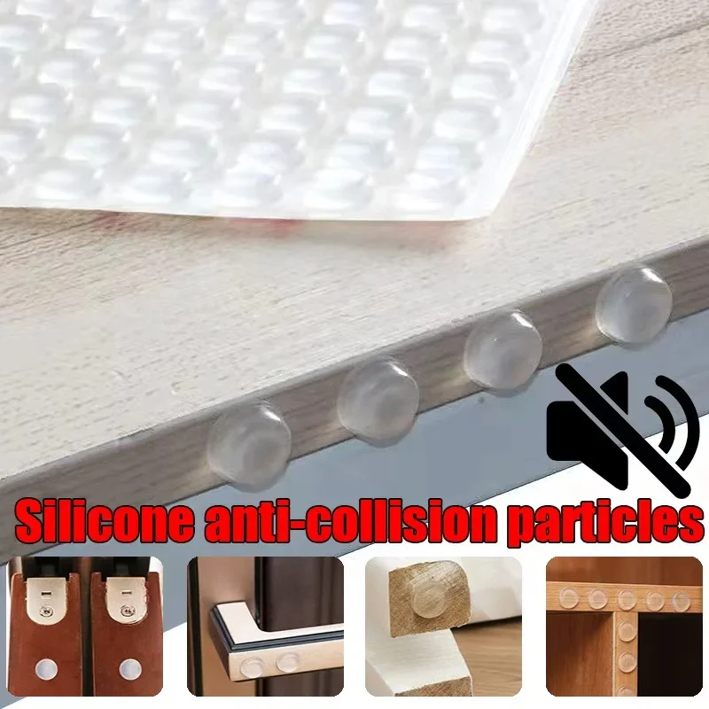 10-100Pcs Soft Silicone Rubber Anti Slip Bumpers Feet Pads Damper Buffer Cabinet Bumpers Silicone Furniture Pads Drawer Door Pad