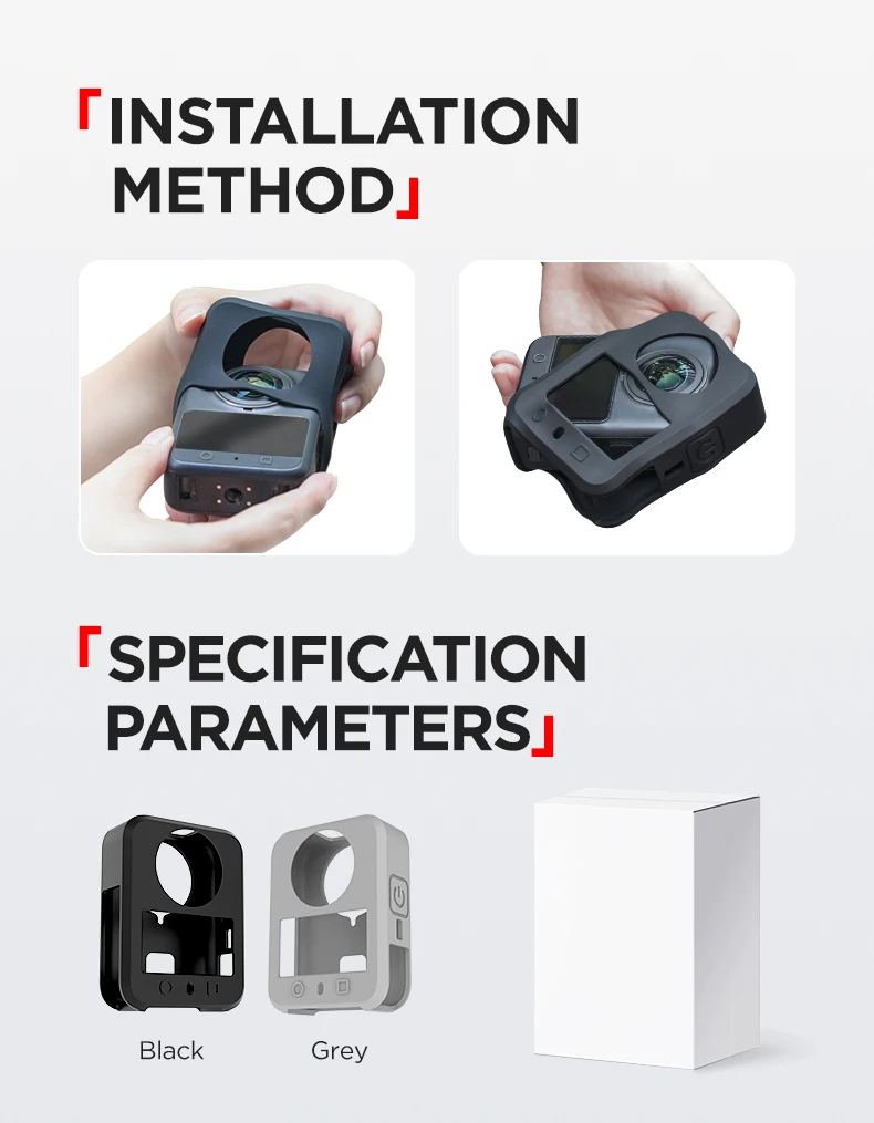 

Silicone Case Cover for DJI Osmo 360, Protective Sleeve Skin Cover Anti-Slip Rubber Shell Sport Camera All-Round Protector Case