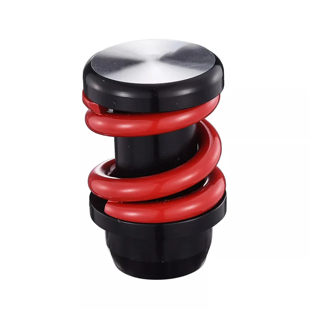 

Sleek Black and Red Car Gear Shifter Knob Perfectly Fits Various Vehicle Models for Enhanced Control and Driving Comfort