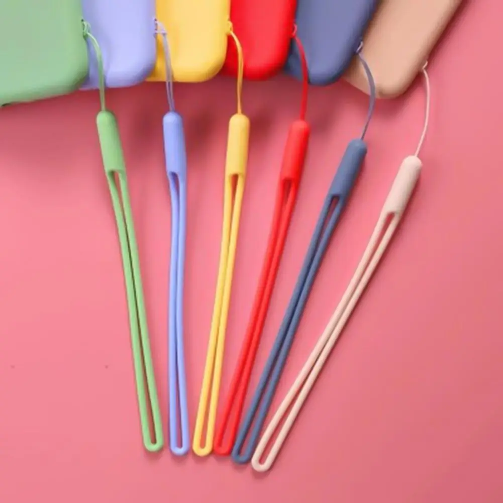 Mobile Phone Lanyard Creative Hanging Elastic Silicone Keychain Wrist Phone Strap for iPhone 17