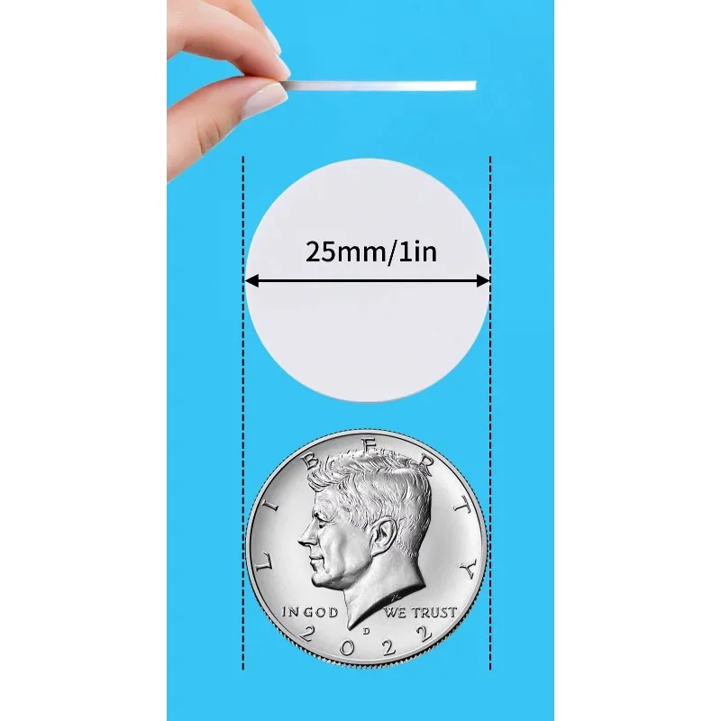 NTAG215 NFC 원형 카드 - 504바이트 메모리, 100K 지우기 사이클 |   도어 액세스, 명함(5팩)과 호환 가능